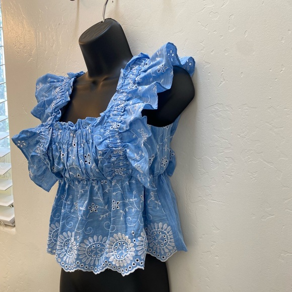 Zara Embroidery Top Size XS - Picture 4 of 10